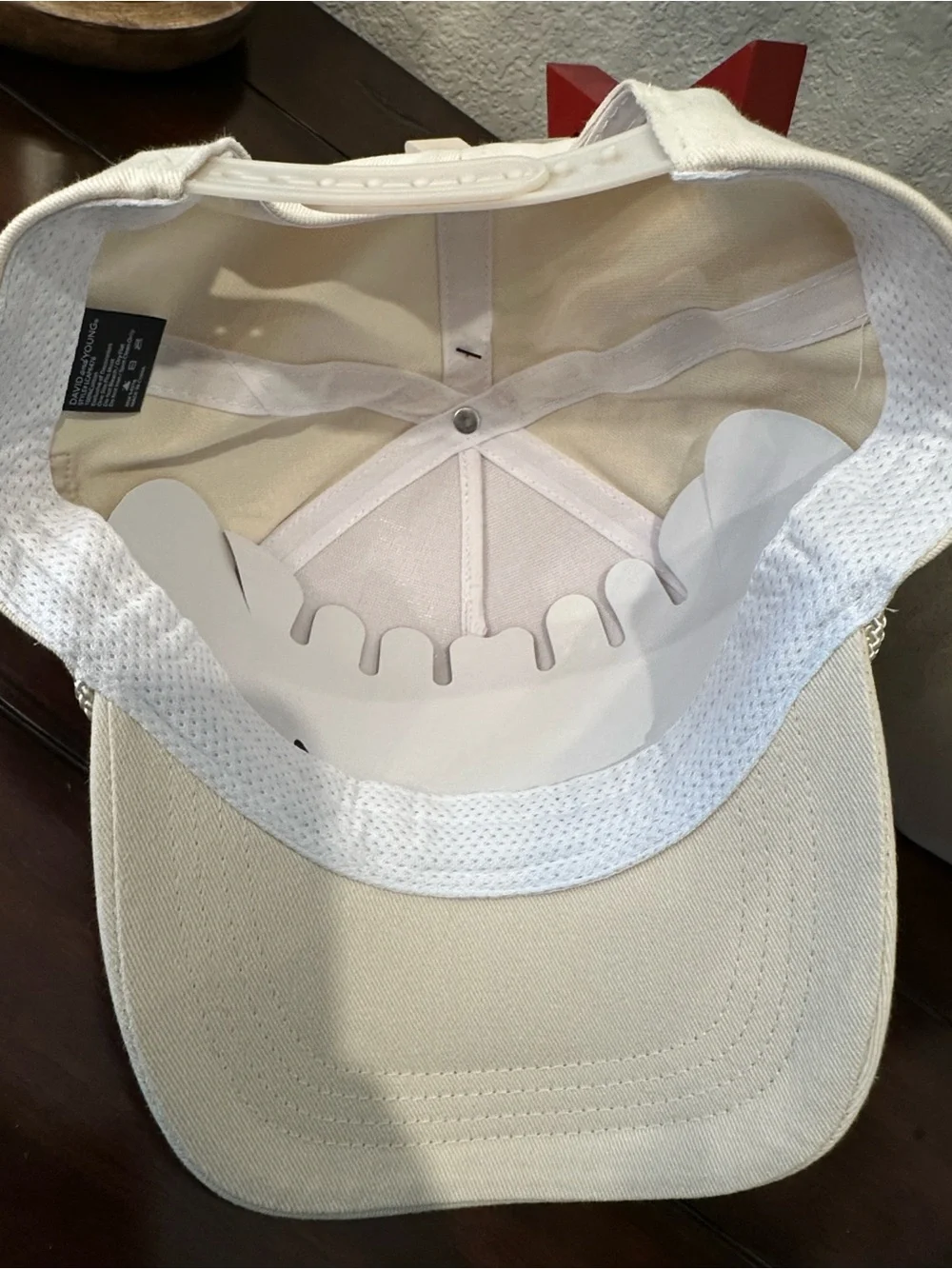 David and Young Cream Baseball Cap with USA